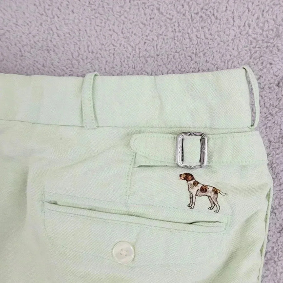 Polo By Ralph Lauren Mens Light Green Cotton Shorts Size 34x10  9CT - Picture 10 of 11